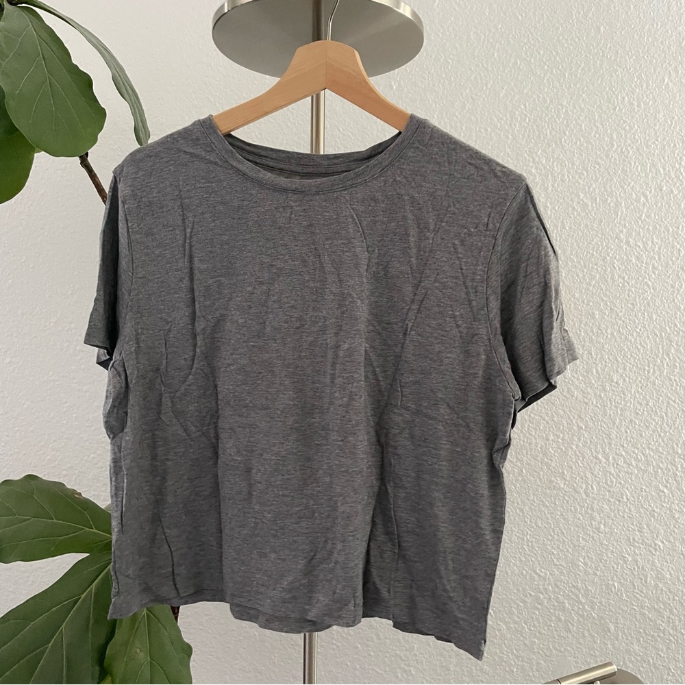 Girlfriend Collective Recycled Cotton Cropped Crew